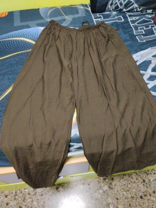 Pantalón palazo marrón talla única