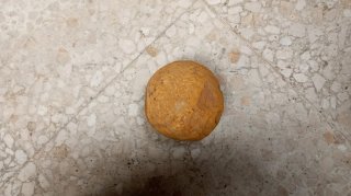 Bola de cañón antigua