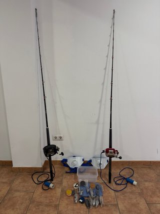 2 Cañas de Pescar Eléctricas para el Barco