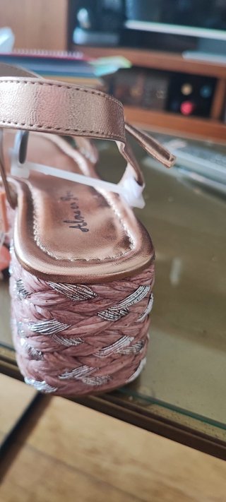 Sandalias Alma en Pena rosas y plateadas