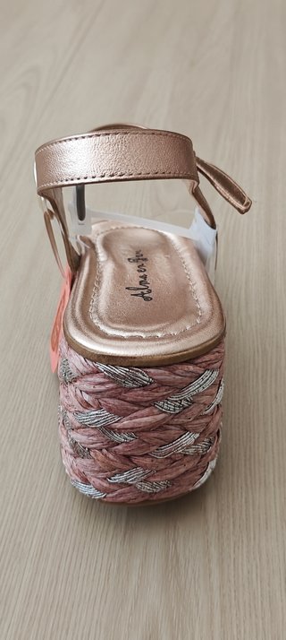 Sandalias Alma en Pena rosas y plateadas