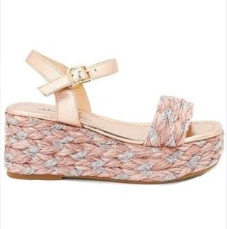 Sandalias Alma en Pena rosas y plateadas
