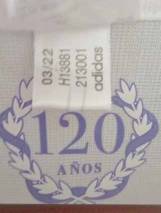 Camiseta Real Madrid 120 años original XL