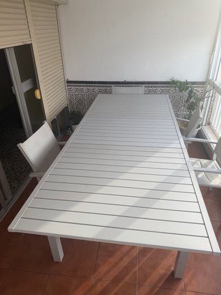 Mesa y 6 Sillas Exterior extensible