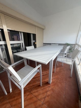 Mesa y 6 Sillas Exterior extensible