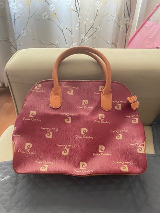 Bolso Pierre Cardin Rojo y Beige