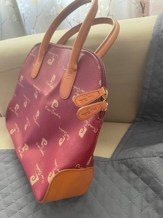 Bolso Pierre Cardin Rojo y Beige