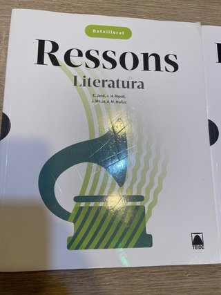 Ressons. Literatura 1 BATX