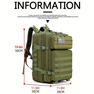 Mochila Táctica Militar 50L Verde