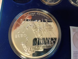España 2009 Dalí plata proof 50 euros + 10 € x3