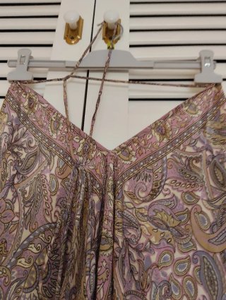 Vestido Pinpon Lili estampado floral,seda,viscosa