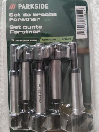 Set Brocas Forstner Parkside y Bosch Hormigón