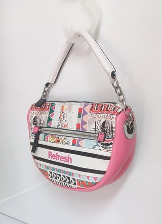 Bolso Bandolera Refresh Multicolor y Rosa