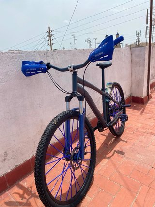 Bicicleta Montaña gris y Azul