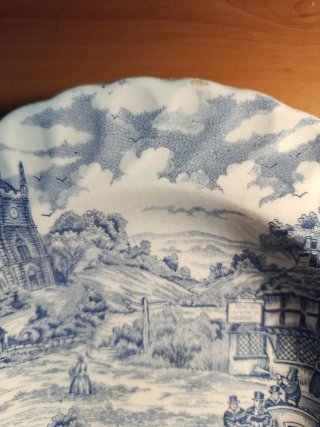 Plato Ceraminter Años 60 Escena Rural.