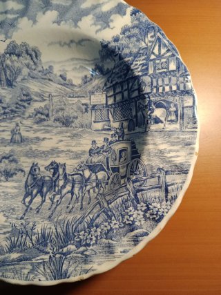 Plato Ceraminter Años 60 Escena Rural.