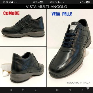 Scarpe UOMO PELLE CLASSICHE SPORTIVE 39 A 46