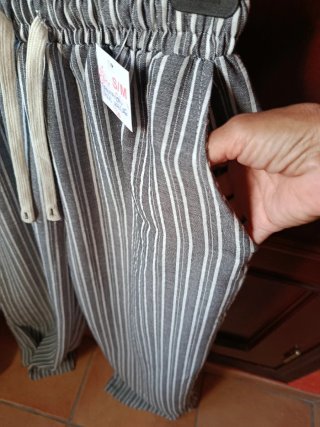 Pantalón rayas señora