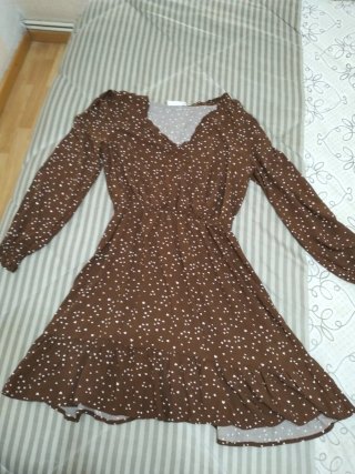 Vestido manga larga Springfield, talla M