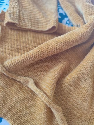 Jersey Terciopelo Canalé Mostaza Talla 40