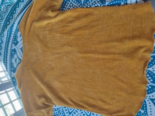Jersey Terciopelo Canalé Mostaza Talla 40
