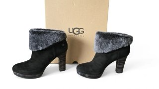 Botines UGG Australia Dandylion Tacón Negro Talla