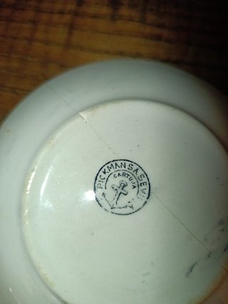 Taza antigua Cartuja