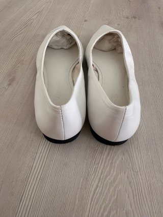 Bailarinas blancas piel autentica, talla 37 nuevas