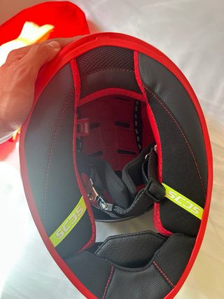 Casco Integral Moto Givi Rojo y Negro