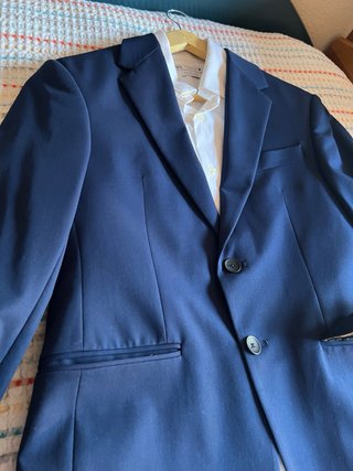 Traje Zara Azul Marino Nuevo