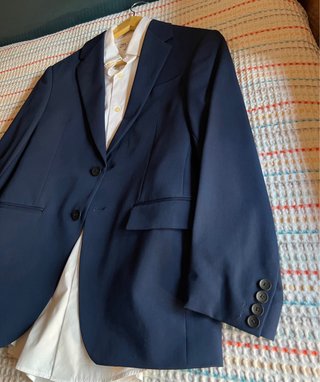 Traje Zara Azul Marino Nuevo