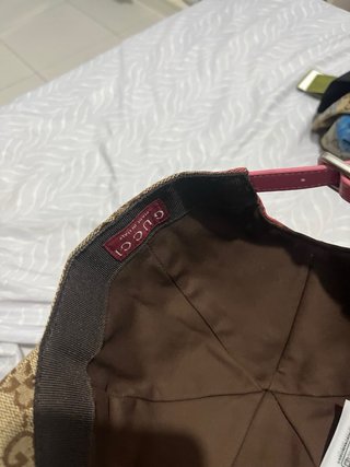 Gorra Gucci GG Rosa y Marrón
