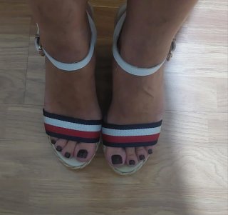 Sandalias cuña Tommy Hilfiger Tiras Multicolor