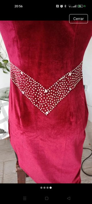 Vestido de fiesta/show lentejuelas