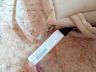 Bolso Stradivarius Beige Acolchado