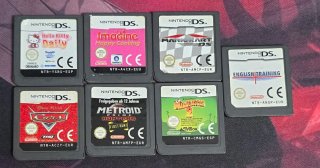 Lote 7 juegos Nintendo DS: Mario Kart, Cars, Metro