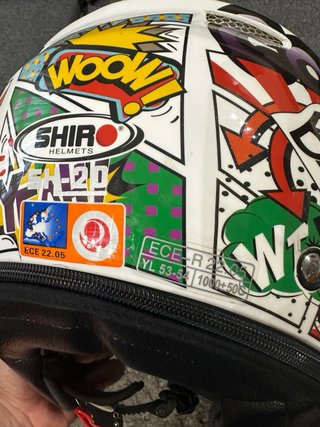 Casco Shiro moto niño T- 53-54cm