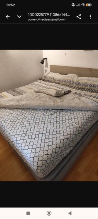Cama doble canapé 2x180 + colchón
