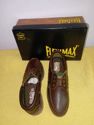 Zapatos de piel Fleximax marrones