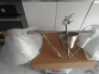 Lámpara de techo con dos plafones