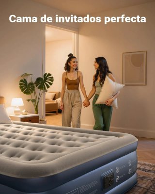 Colchón Hinchable Matrimonio iDOO Rápido