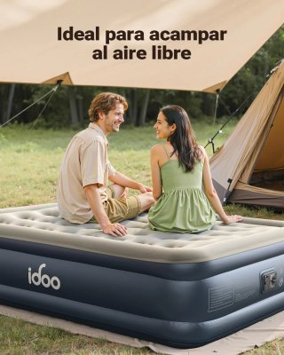 Colchón Hinchable Matrimonio iDOO Rápido