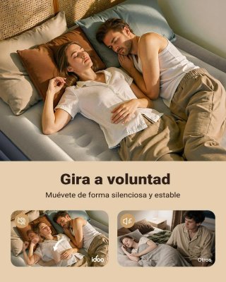 Colchón Hinchable Matrimonio iDOO Rápido