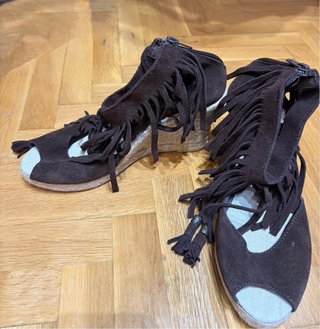 Sandalias Fosco Ante Marrón