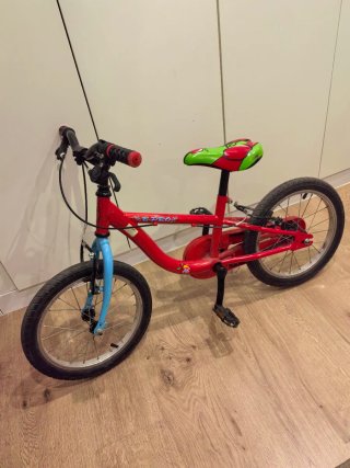 Bicicleta Infantil Roja y Azul