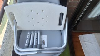 Silla Ducha Bañera Metal y Plástico