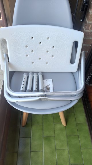 Silla Ducha Bañera Metal y Plástico