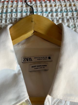 Camisa de vestir blanca Zara
