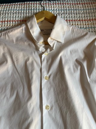 Camisa de vestir blanca Zara