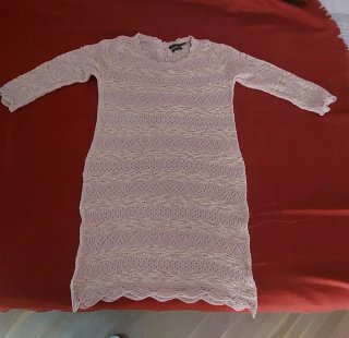 Vestido rosa manga 3/4 T40-42